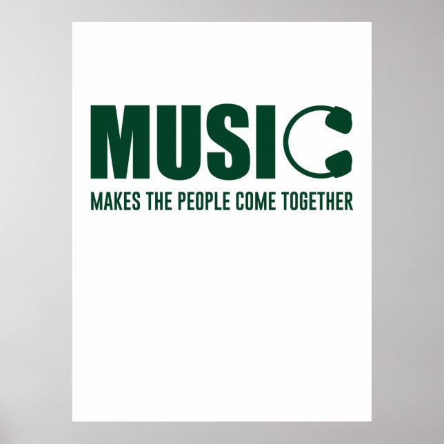 Musik gör människors Kom gemensam Poster (Framsidan)