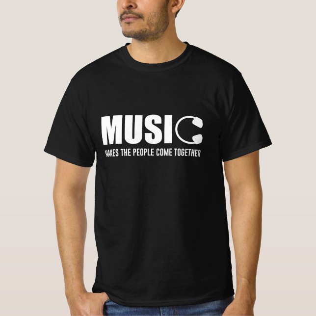 Musik gör människors Kom gemensam T Shirt (Framsida)