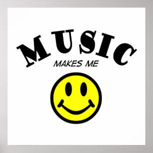 Musik gör mig att le poster