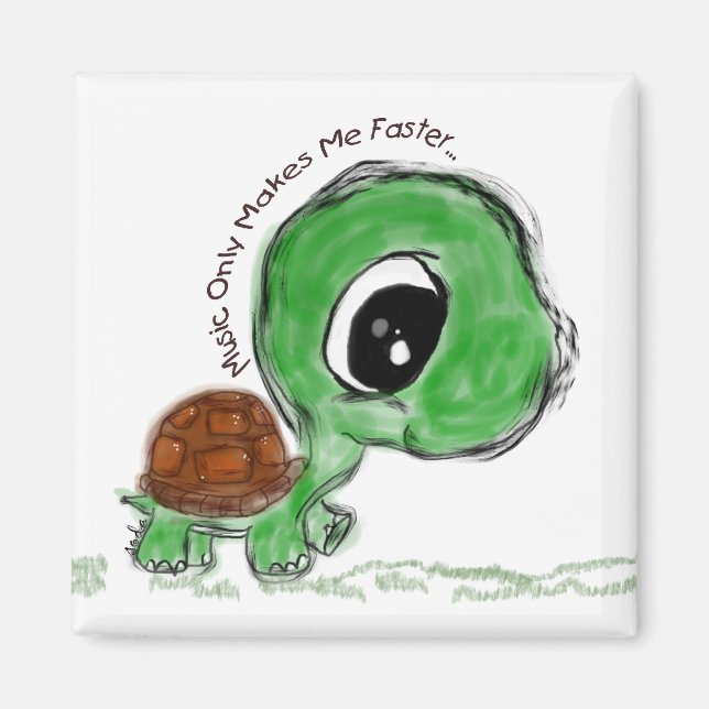 Musik gör mig bara snabbare magnet (Framsidan)