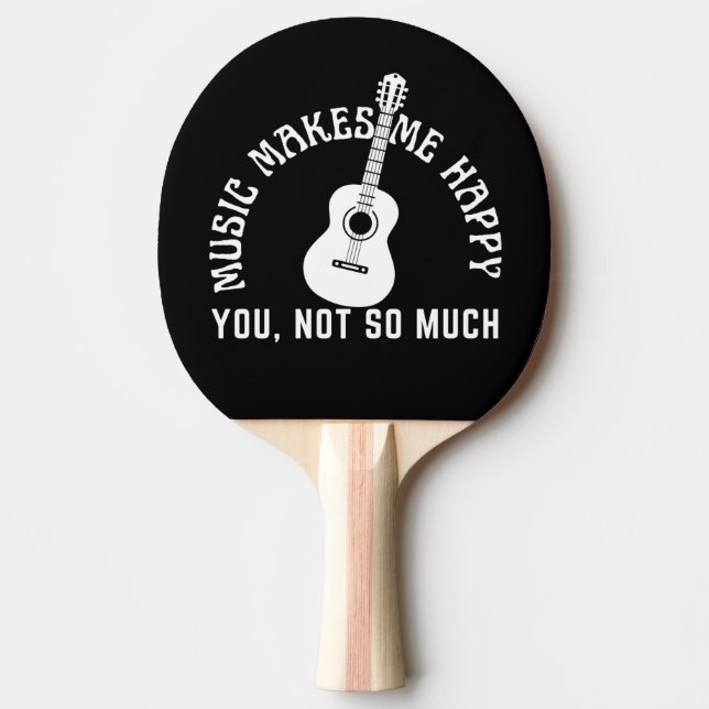 MUSIK GÖR MIG GLAD DU INTE SÅ MYCKET PINGISRACKET (Framsidan)