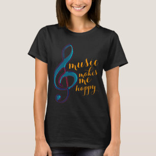 musik gör mig lycklig tee shirt