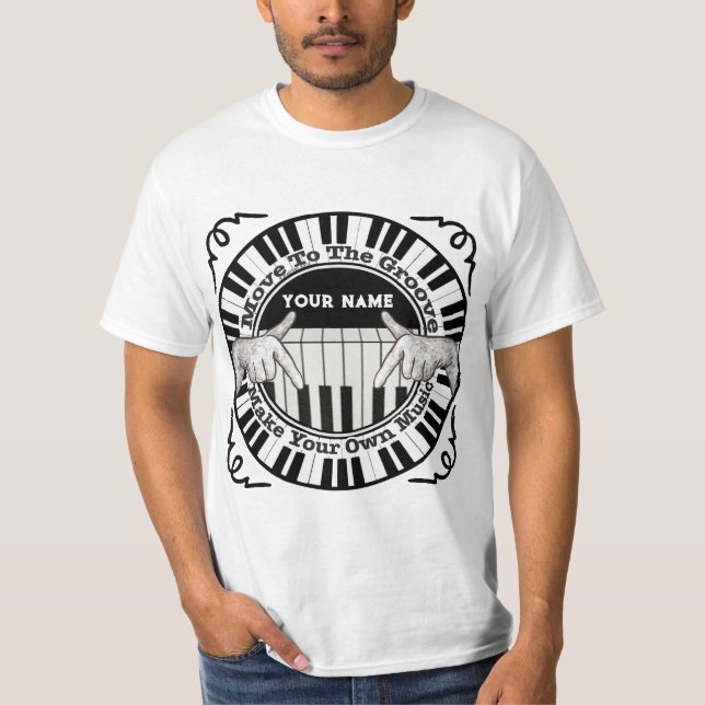 Musik Groove  T Shirt (Framsida)