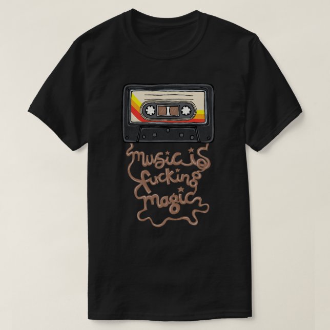 Musik håller på att bli magiskt t shirt (Design framsida)