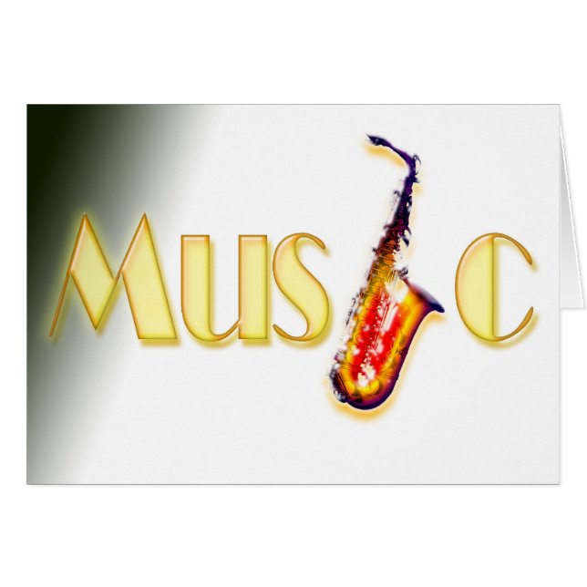 musik hälsningskort (Framsidan Horizontal)