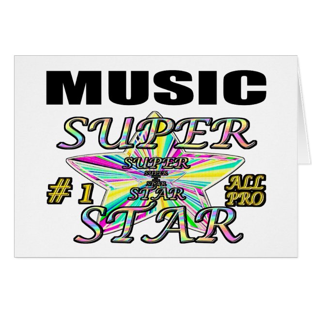 musik hälsningskort (Framsidan Horizontal)