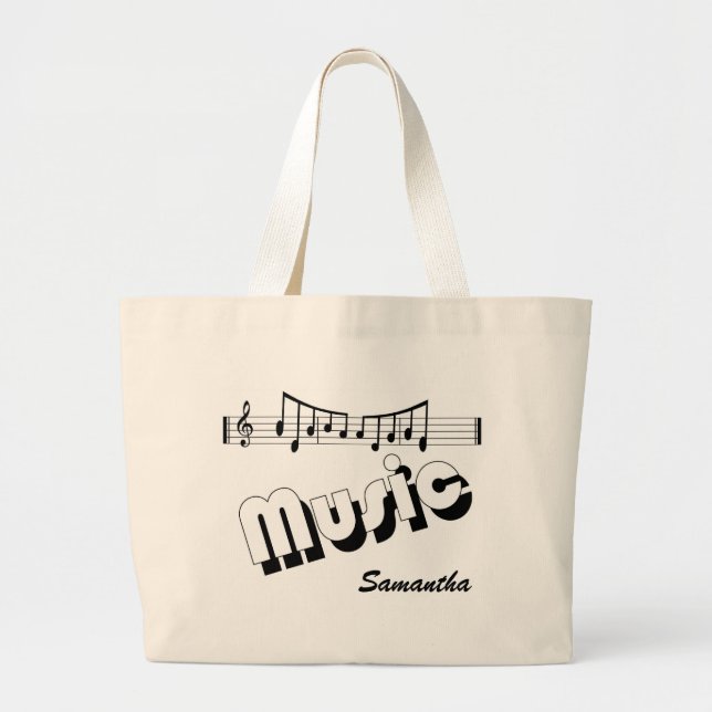 Musik hänger lös jumbo tygkasse (Framsidan)