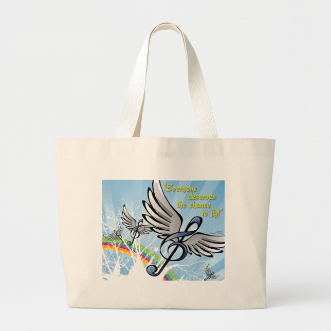 Musik hänger lös jumbo tygkasse (Framsidan)