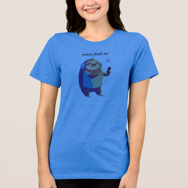 Musik hittar mig, musikvibes design Bella+Canvas T Shirt (Framsida)