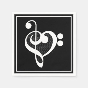 Musik Hjärtat - Jag älskar musik Pappersservett
