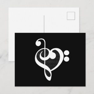 Musik Hjärtat - Jag älskar musik Vykort