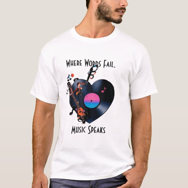 Musik-Hoodie T Shirt (Framsida)