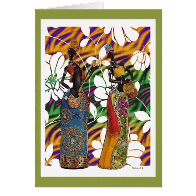 Musik i Afrikans trädgård Hälsningskort (Framsidan)
