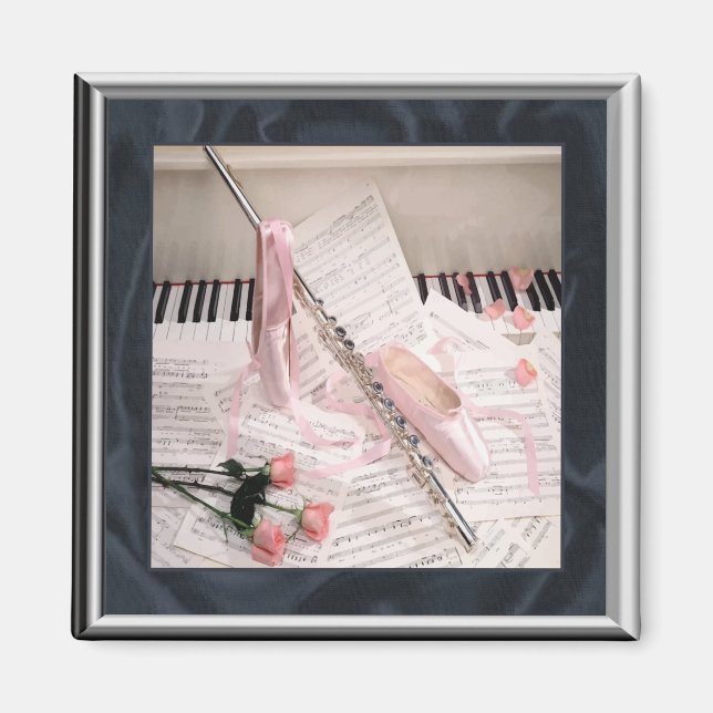 Musik i Flute och Nycklar Magnet (Framsidan)