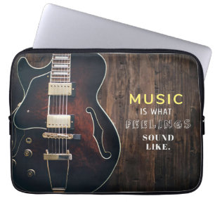 Musik i konst känns laptop fodral