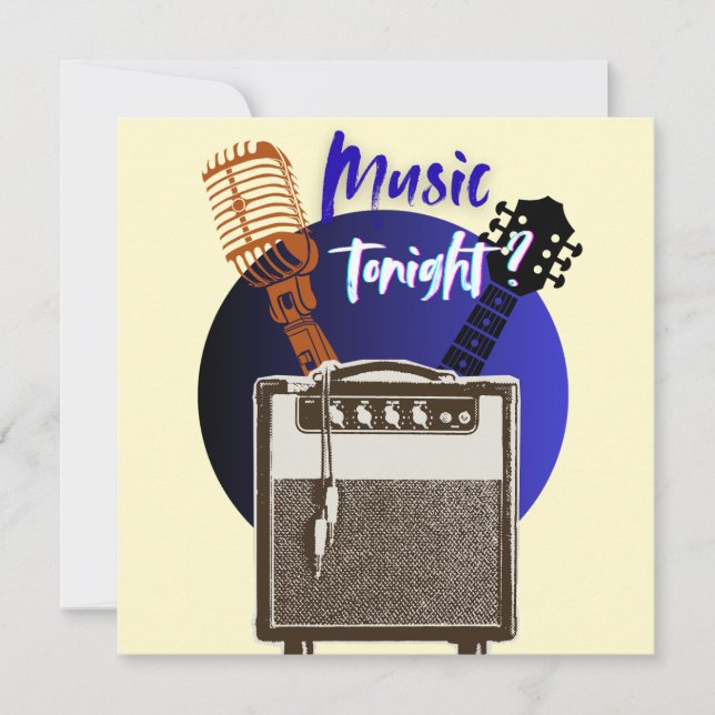 Musik i kväll? julkort (Framsida)