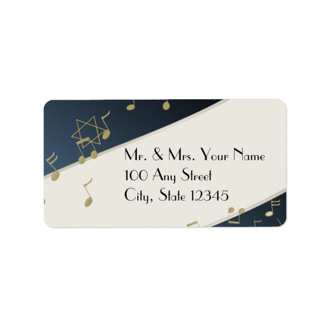 Musik i Luft Adressetikett (Framsidan)