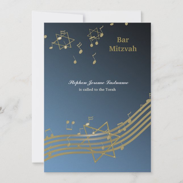 Musik i luft inbjudningar (Framsida)