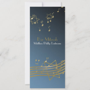 Musik i Luft Pub Mitzvah 9,25 x 4 Inbjudningar