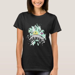 Musik i Musik noter Piano Music Älskare-presentati T Shirt