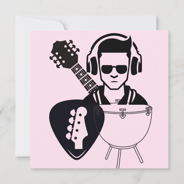 Musik i överflöd inbjudningar (Framsida)