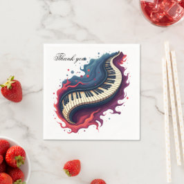 Musik i rörelse, det böjda pianot. pappersservett