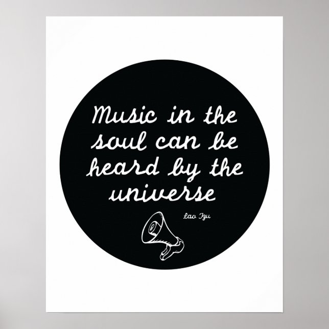 Musik i själen - Lao Tzu Poster (Framsidan)