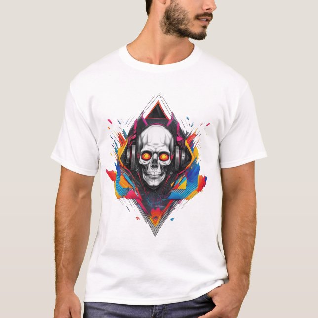 Musik i stil t shirt (Framsida)