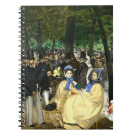 Musik i Tullerias Edouard Manet Anteckningsbok