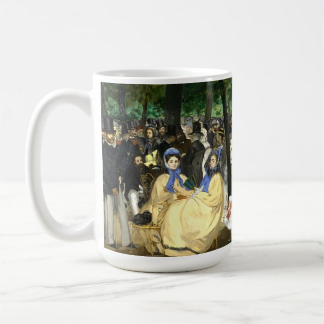 Musik i Tullerias Edouard Manet Kaffemugg (Vänster)