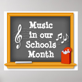Musik i vår Skolor-månad Poster
