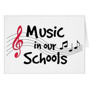 Musik i våra skolor välkomstkort hälsningskort