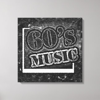 Musik i vintage 60 - arbetsyta med omformad arbets canvastryck