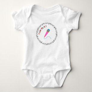 Musik Inspirerad Baby Kroppsoverall Jag Kan Göra T Shirt