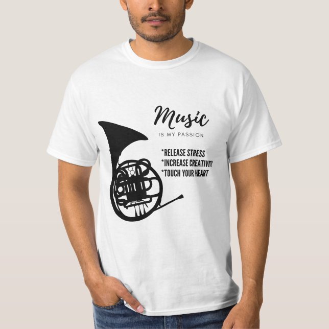 musik, instrument t shirt (Framsida)