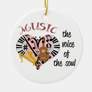 Musik Julgransprydnad Keramik