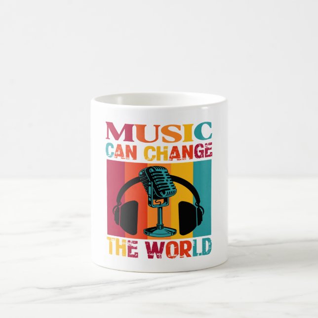 Musik Kan Förändra Världen Kaffe Mugg (Center)