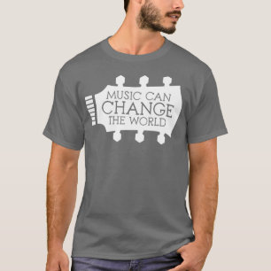 Musik kan förändra World Guitar Älskare.. T Shirt