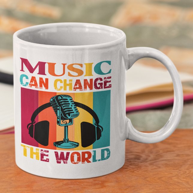 Musik kan förändra World Musician Coffee Mugg (Skapare uppladdad)