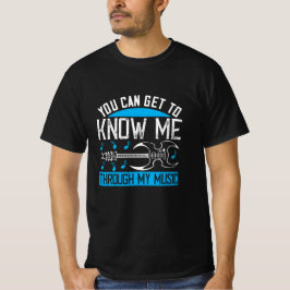Musik - känn mig genom min musik t shirt