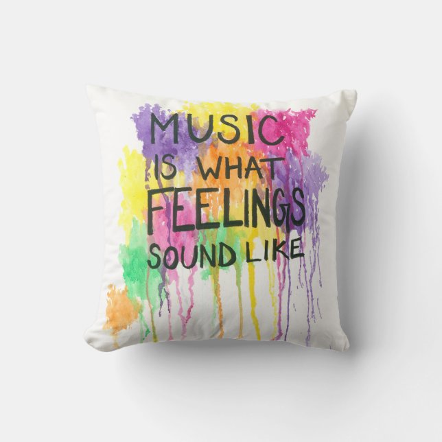 Musik & känslor kudde (Framsida)