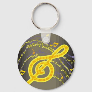 Musik Keychain Nyckelring