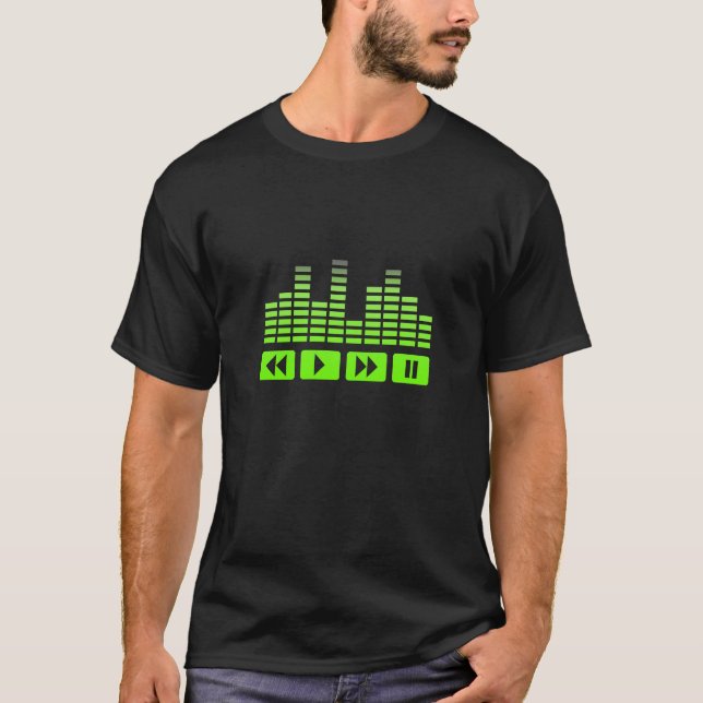 musik knäppas med utjämnaret-skjortan t-shirt (Framsida)