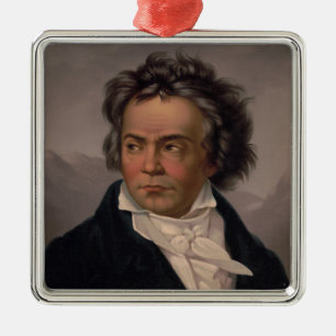 Musik Kompositör Maestro Ludwig Beethoven Symfoni Julgransprydnad Metall