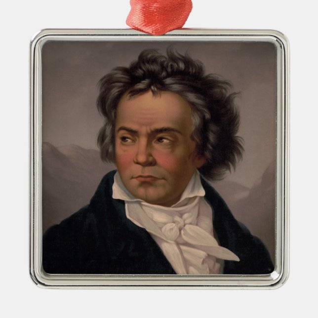 Musik Kompositör Maestro Ludwig Beethoven Symfoni Julgransprydnad Metall (Framsidan)