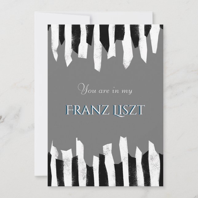 Musik Konsert hus fest Piano abstrakt Inbjudningar (Framsida)