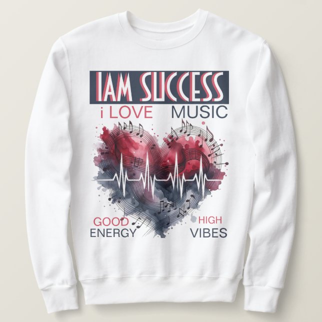 MUSIK LÅNG ÄRMAD TRÖJA (Design framsida)