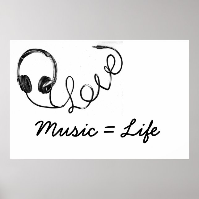 Musik = Life Poster (Framsidan)