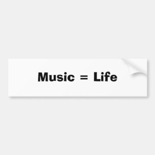 Musik = liv bildekal
