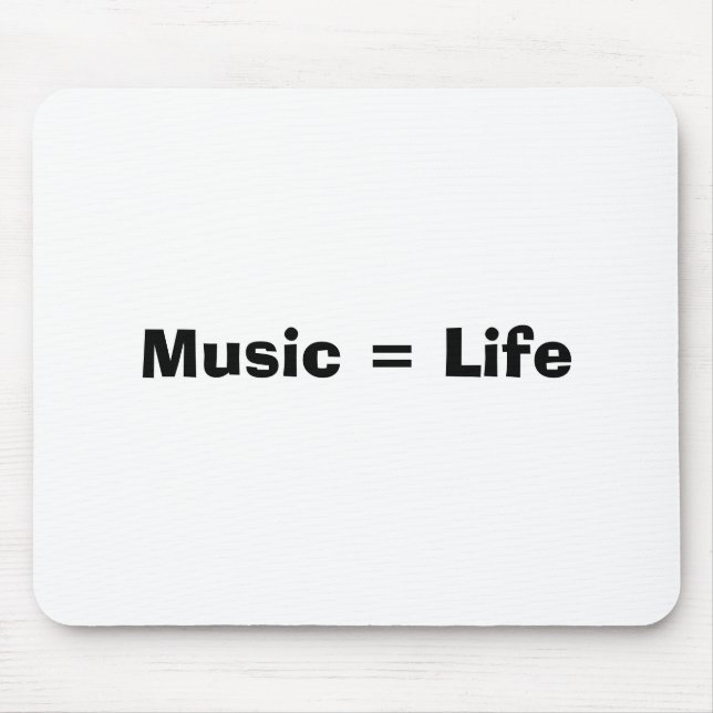 Musik = liv musmatta (Framsidan)